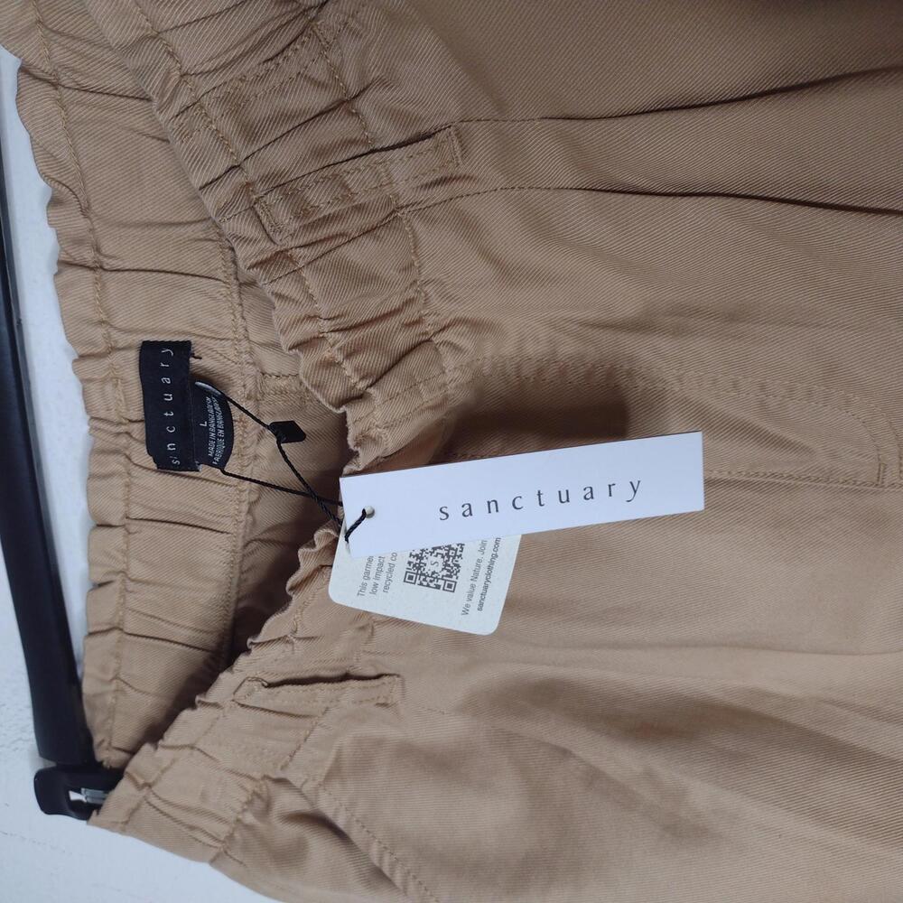 NWT Sanctuary Women's Tan/Lyla Paper Bag Pants Size Large - Picture 6 of 8